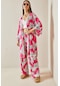 Pembe Çiçek Desenli Kimono Takım 5yxk8-48600-20