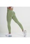 Kadınlar İçin Fitness Spor Salonu Taytları Kadınlar Yüksek Bel Spor Pantolon Yoga Şort Push Up Spor Android Yeşili