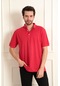 Modaplaza Erkek Büyük Beden Polo Yaka Tshirt 1012-1- Kırmızı E23YDNZ1012-1TSHRTKIRMIZI