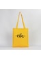 Nile Logo Sarı Gabardin Bez Çanta