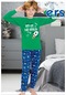 Ersoy 705u Erkek Çocuk Uzun Kollu Pijama Takımı-yeşil Yeşil