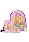 Harborstore Barbie Temalı Öğrenci Okul Çantası Üçlü Set - Pembe - Wr0530201