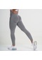 Kadınlar İçin Fitness Spor Salonu Taytları Kadınlar Yüksek Bel Spor Pantolon Yoga Şort Push Up Spor Gri