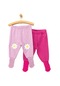 Hellobaby Basic 2li Çoraplı Pijama Pantolon Kız Bebek 23KHLBKALT006 Lila