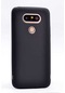 Kilifone - Lg Uyumlu G5 - Kılıf Mat Renkli Esnek Premier Silikon Kapak - Siyah