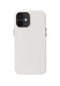 Kilifone - İphone Uyumlu İphone 12 - Kılıf Kablosuz Şarj Destekli Leathersafe Magsafe Kapak - Beyaz