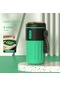 410/450Ml Paslanmaz Çelik Kahve Şişesi Kadın Basit Termos Bardak Erkek Taşınabilir Beraberindeki Soğuk Su Hediye Pot-410Ml Yeşil
