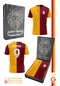 Galatasaray Lisanslı İcardi Taraftar T-shirt Kişiye Özel Hediyelik Ahşap Kutululu Sarı - Kırmızı