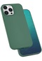 Noktaks - iPhone Uyumlu 13 Pro - Kılıf Soft Prüzsüz Renkli Silk Silikon - Koyu Yeşil