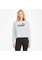 Puma Cropped Logo Tr Kadın Beyaz Kapüşonlu Sweatshirt