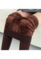 Jmsstore Kahverengi 8 Renk Kış Kalın Kaşmir Tayt Kadın Rahat Sıcak Sahte Kadife Örme Çorap