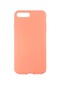 Mutcase - İphone Uyumlu İphone 8 Plus - Kılıf İçi Kadife Koruucu Lansman Lsr Kapak - Açık Turuncu