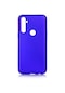 Mutcase - Realme Uyumlu C3 / C3i - Kılıf Mat Renkli Esnek Premier Silikon Kapak - Saks Mavi