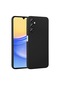 Noktaks - Samsung Uyumlu Samsung Galaxy A15 - Kılıf Mat Renkli Esnek Premier Silikon Kapak - Siyah