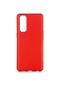 Noktaks - Oppo Uyumlu Oppo Reno 4 Pro 4g - Kılıf Mat Renkli Esnek Premier Silikon Kapak - Kırmızı