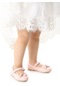 Kiko Kids Cırtlı Fiyonklu Kız Çocuk Babet Ayakkabı Ege 201 Cilt Pudra