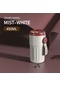 410/450Ml Paslanmaz Çelik Kahve Şişesi Kadın Basit Termos Bardak Erkek Taşınabilir Beraberindeki Soğuk Su Hediye Pot-410Ml Kırmızı