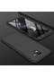Kilifone - Samsung Uyumlu Galaxy J6 Plus - Kılıf 3 Parçalı Parmak İzi Yapmayan Sert Ays Kapak - Siyah