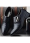 Kahverengi Moda İş Deri Ayakkabı Erkekler Rahat Sivri Burun Ayakkabı Erkek Takım Elbise Düğün Ayakkabı
