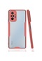 Noktaks - Xiaomi Uyumlu Xiaomi Redmi Note 10 Pro - Kılıf Kenarı Renkli Arkası Şeffaf Parfe Kapak - Pembe