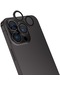 Tecno - iPhone 15 Pro Uyumlu Max Kamera Koruyucu Cl-13 Kamera Lens Koruyucu - Siyah