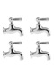 4x 1: 12 Evcilik Banyo Bataryaları Banyo Duş Bataryası Gümüş