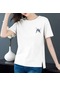Kısa Kollu Kelebek Desenli Pamuklu Unisex T-shirt Sarı
