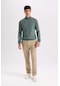DeFacto Regular Fit Normal Kesim Yazlık Düz Paça Chino Kanvas Pantolon D7349AX25SPBG129
