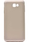 Ekılıf - Samsung Galaxy J7 Prime Uyumlu Kılıf Mat Soft Premier Silikon Kapak - Gold