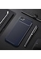 Noktaks - iPhone Uyumlu 8 - Kılıf Auto Focus Negro Karbon Silikon Kapak - Lacivert