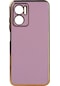 Noktaks - Xiaomi Redmi Note 11e Uyumlu - Kılıf Parlak Renkli Bark Silikon Kapak - Lila