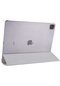 Noktaks - iPad Uyumlu Pro 12.9 2020 4.nesil - Kılıf Smart Cover Stand Olabilen 1-1 Uyumlu Tablet Kılıfı - Gri