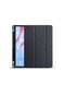 Kilifolsun Huawei Uyumlu Honor Pad X9 11.5' Kalem Bölmeli Stand Olabilen Origami Tri Folding Kılıf Siyah