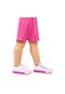 Kiko Kids Linen Cırtlı Kız Çocuk Keten Spor Ayakkabı Beyaz - Pembe