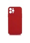Mutcase - İphone Uyumlu İphone 12 Pro - Kılıf Renkli Sert Plastik Kapp Kapak - Kırmızı