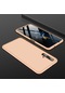 Kilifone - Huawei Uyumlu Honor 20 - Kılıf 3 Parçalı Parmak İzi Yapmayan Sert Ays Kapak - Gold