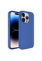 Mutcase - İphone Uyumlu İphone 12 Pro Max - Kılıf Kablosuz Şarj Destekli Plas Silikon Kapak - Mavi