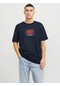 Jack & Jones Jjhudson Ln Erkek Tişört 12268477 Mavi