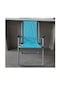 Xiaoqityh- Taşınabilir Katlanır Sandalye Katlanır Sandalye Açık Hava Kamp Taşınabilir Balıkçı Arkalığı Sürücüsüz Barbekü Sandalyesi Malzemeleri-açık Mavi