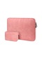 Nd12 Lambskin Laptop Hafif Su Geçirmez Kol Çantası, Boyut: 14.1-15.4 İnç Çanta İle Pembe Siya