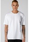 Maraton Sportswear Comfort Erkek Bisiklet Yaka Kısa Kol Basic Beyaz T-Shirt 19917-Beyaz