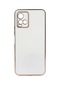 Noktaks - Vivo Uyumlu Vivo Y32 - Kılıf Parlak Renkli Bark Silikon Kapak - Beyaz