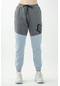 Maraton Sportswear Comfort Kadın Dönüşlü Paça Basic Sislimavi Pantolon 22028-sislimavi