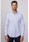 Tudors Slim Fit Uzun Kol Çizgili Yaka Düğmeli Erkek Gömlek-28524-multi