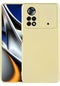 Kilifone - Xiaomi Uyumlu Poco X4 Pro 5g - Kılıf Mat Renkli Esnek Premier Silikon Kapak - Gold