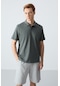 Tommy Life Basic Göğüs Logolu Standart Kalıp Triko Polo Yaka Erkek T-shirt - Çağla Yeşili 87768