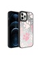 Noktaks - iPhone Uyumlu 12 Pro Max - Kılıf Aynalı Desenli Kamera Korumalı Parlak Mirror Kapak - Pati