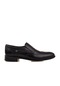 M2s Siyah Lazer Erkek Hakiki Deri Bağcıksız Klasik Ayakkabı-siyah