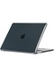 Mutcase - Macbook Uyumlu Macbook 15 Air M2 2024 A2941 - Msoft Kristal Kapak - Siyah