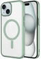 Mutcase - İphone Uyumlu İphone 15 - Kılıf Sert Kablosuz Şarj Destekli Mat Riksos Magsafe Kapak - Yeşil